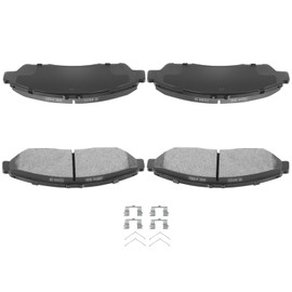 AUTOMUTO 4PCS Front Semi-Metallic Disc Brake Pads Set D1378 For Acura MDX 2007-2019,For Acura ZDX 2010-2013,For Honda Pilot 2009-2019,For Honda Ridgeline 2017-2019