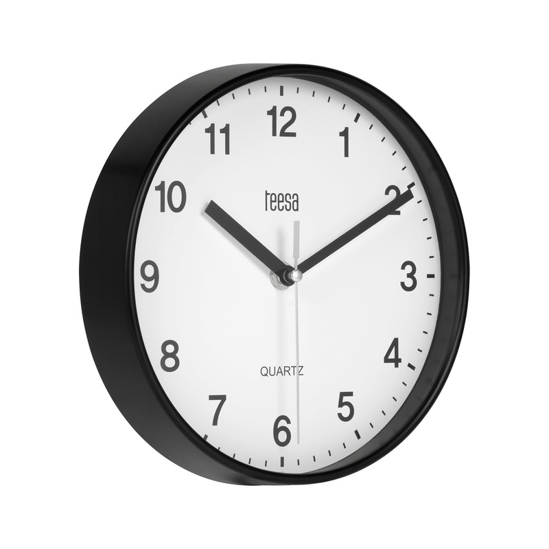 Teesa Wall Clock, Black, 20 cm
