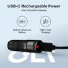 CLT Mini EDC Rechargeable Flashlight Magnetic Keychain, Snap on/off, 105