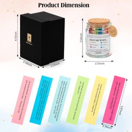 Bible Verse Jar, Read Me When Bible Verses for Emotions and Feelings, Religious Gifts for Mother’s Day Christian Graduation Faith Gifts for Mom Dad Women Men Glass Prayer Hope Jar with Greeting Card