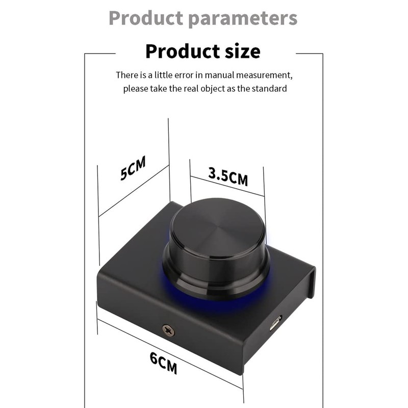 Hopbucan USB Computer Volume Controller Multimedia PC Speaker External Audio
