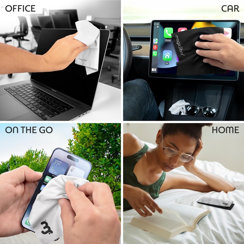 MagicFiber Microfiber Cleaning Cloth, 30 Pack - Premium Cloth for