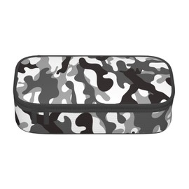 Abaysto Large Pencil Case for Boys Kids Camo Pencil Pouch with Zipper Compartments Big Capacity Pencil Bag Organizer Box for School (Camouflage)