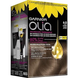 Garnier Olia Coloración Permanente Sin Amoniaco Para Un Olor Agradable Con Aceites Florales De Origen Natural - Rubio Oscuro 6.0