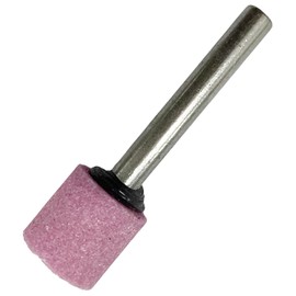 Yanase PA16C Whetstone with Shaft PA (Pink) Cylindrical [0.2 inch (6 mm) Shaft] φ0.6 x 0.6 x 0.6 inches (16 x 16 x 6 mm) #60