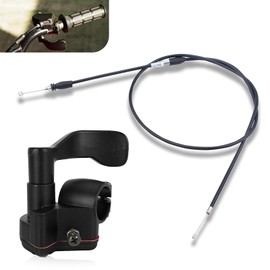 Ferianl Thumb Throttle Cable, 7/8'' 22mm Accelerator Handle Assembly, Throttle Accelerator Brake Lever Cable Kit for 50cc 70cc 110cc 125cc 250cc ATV Quad Go Kart Pit Bike