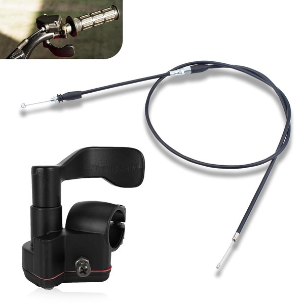 Ferianl Thumb Throttle Cable, 7/8'' 22mm Accelerator Handle Assembly, Throttle