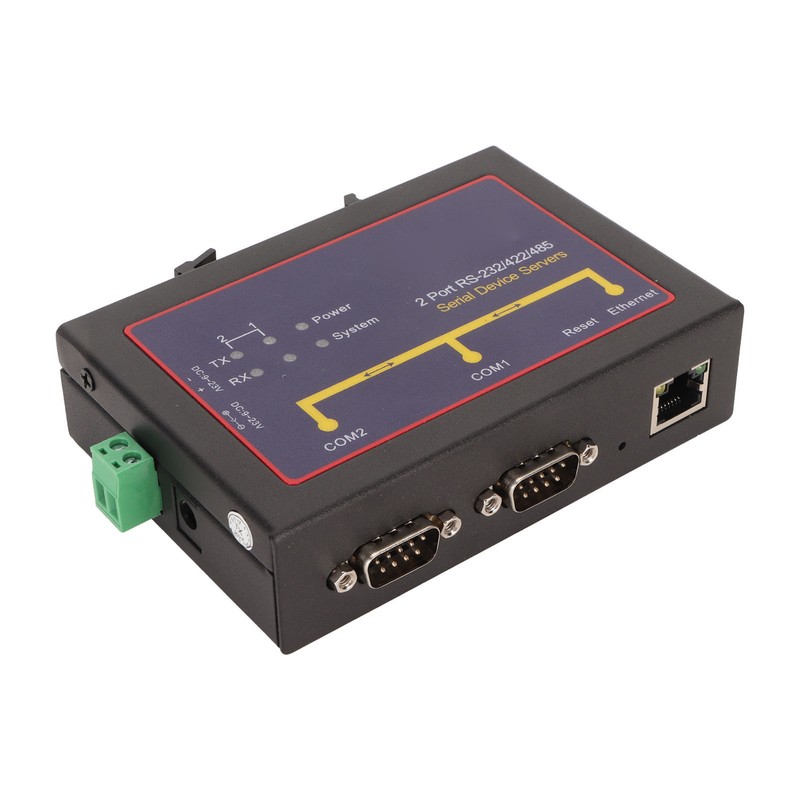 Serial Device Server Dual Port RS232 485 422 to Ethernet