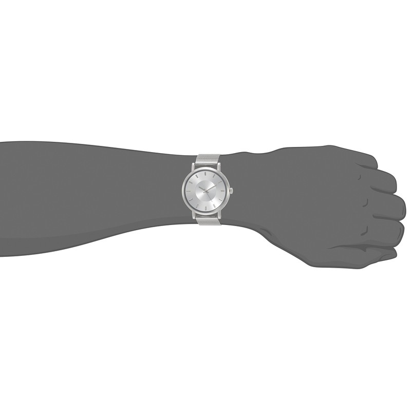 Fieldwork QKD048 Analog Classy Metal Band Mesh Men's Wristwatch, Silver,