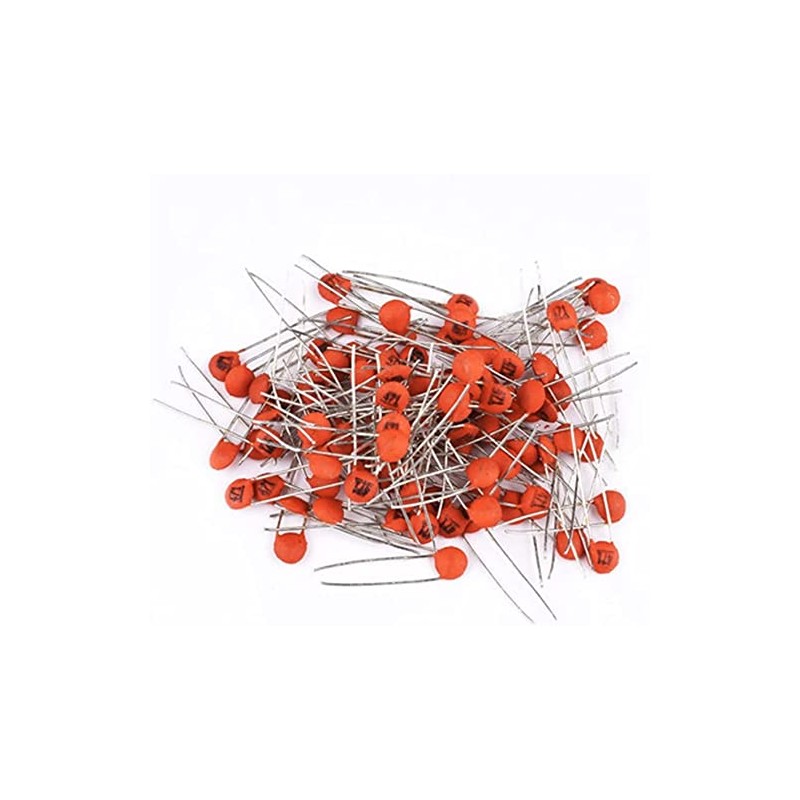 HeyNana 10nF Constant Dielectric Ceramic Disc Capacitor (Pack of 50)