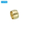 PATIKIL 8mm ID Compression Sleeve Ferrules, 24 Pack Brass Sleeve