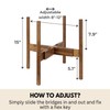 Fox & Fern Adjustable Plant Stand Indoor — 8 to
