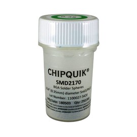 Chip Quik SMD2170 Solder Spheres Sn63/Pb37 .014" (0.35mm) diameter 250K Bottle