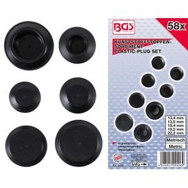 BGS 9406 | Plastic Plug Assortment | 58 pcs.