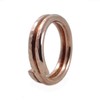 ELAMENTS DESIGN Copper Ring Stackable Two Loop Midi Ring Size
