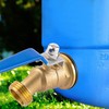 BILAL Brass Water Container/Rain Barrel Spigot, 3/4" GHT Male Threaded