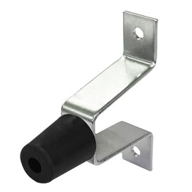 Shimizu New HIKARI SH-TA135K A-Type Door Stop, Black Rubber for Iron Doors, Total Length 3.3 inches (85 mm)