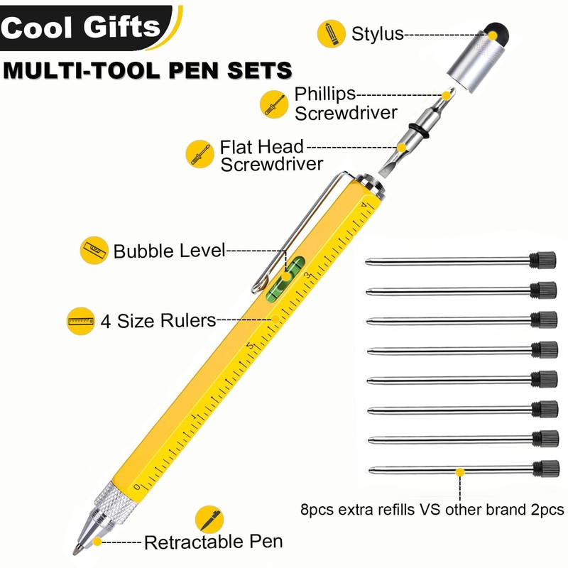 Multi Tool Pen Set,Pen for Men Dad Gifts from Daughter