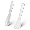2Pcs Cosmetic Spatula, Mini Metal Makeup Spatula Reusable Cosmetic Cream