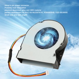 Topiky Replacement CPU Fan for NUC6i7KYK CPU Fan for NUC Kit NUC6i7KYK KSB0605HB 1323 00U9000, 4 Pin Connector