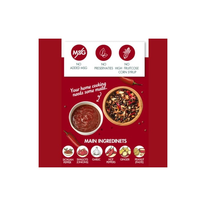VIVID KITCHEN Salsa Mala | Sin Conservantes | Versátil, Fácil
