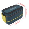 Double Layer Bento Box 316 Stainless Steel Compartment Portable Lunch