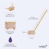 LuckyLy Collares para Mujer Baño Oro 18K con Piedras Naturales