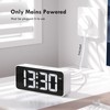 CHEREEKI Alarm Clock Bedside Mains Powered, Digital Clock with Large
