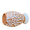 White Natural Espiga Plumeado Florero Ovulo - Florero Barro -