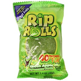 Sour Rips Roll Green Apple Flavor (24 count)