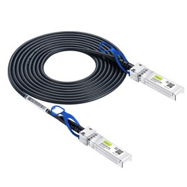 10Gtek 25G SFP28 DAC Cable 0.25 m (0.8 ft), 25GBASE-CR Passive Direct Attach Copper Twinax Cable for Cisco, Ubiquiti UC-DAC-SFP28, MikroTik SFP28, Supermicro SFP28, Synology SFP28