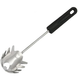 Chef Craft Basic Stainless Steel Spaghetti/Pasta Fork, 12.5 inch, Black