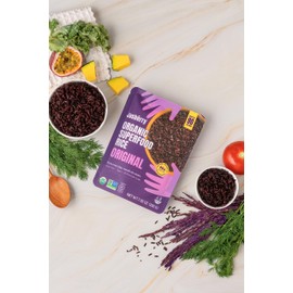 Jasberry Organic Rice - Superfood Rice with High Antioxidants, Ready to Eat or Heat, Non-GMO, Gluten-Free, USDA Certified Organic, Vegan, (7oz, 6-Pack) (Original)