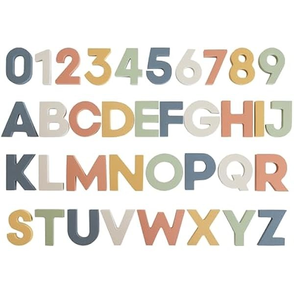 mushie Foam Letters & Numbers Bath Play Set (Sol) |