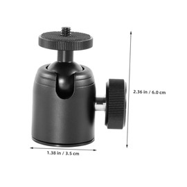 KOMBIUDA 2pcs Compact Metal Tripod Mount Adapter with Rotating Ball Head for Camera and Projector Lightweight and Sturdy for Outdoor Photography and Versatile Scenarios