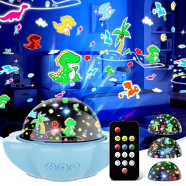 GEMKARRY Dinosaur Toys for Boys,Dinosaur Toys Boys 360° Night Light for 3 4 5 6 7 Year Old Boys Girls Gifts Kids Age 3-7 Star Projector for Bedroom Gifts Christmas&Birthday Decoration for Kids Room