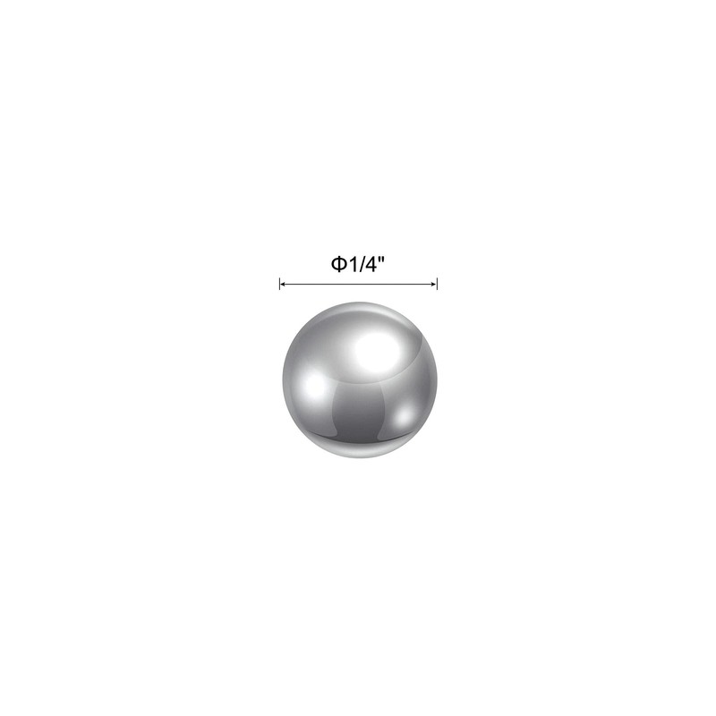 sourcing map 25pcs 1/4" 420 Stainless Steel Bearing Balls G100