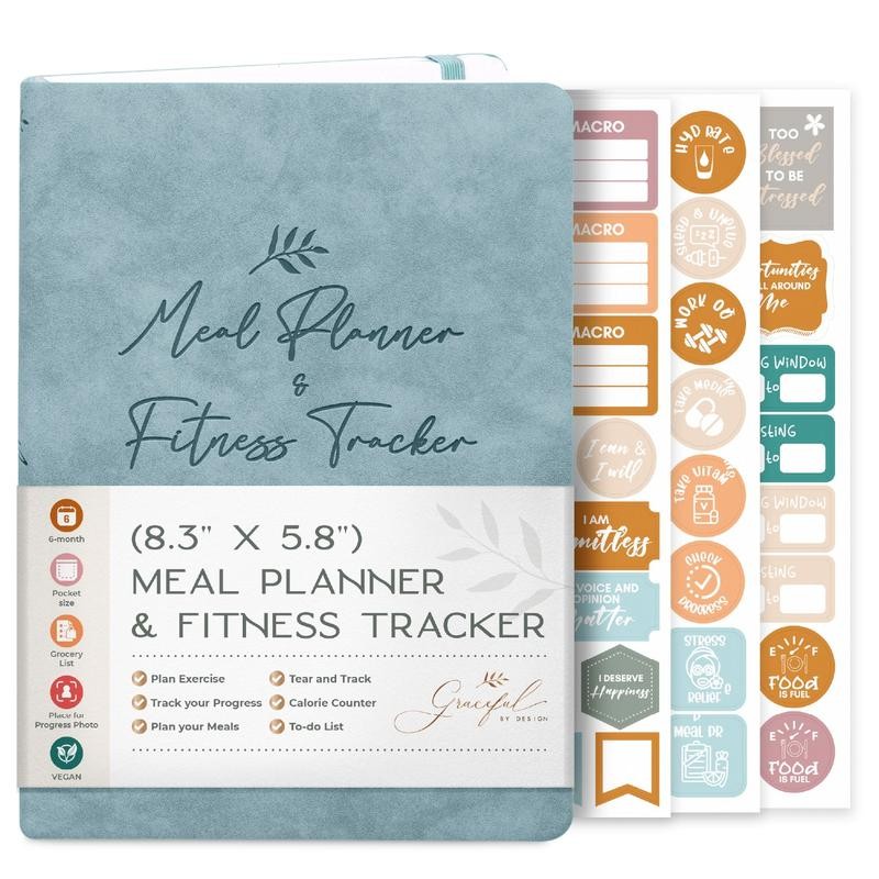 Weekly Meal Planner and Fitness Tracker - Log Workouts, Track