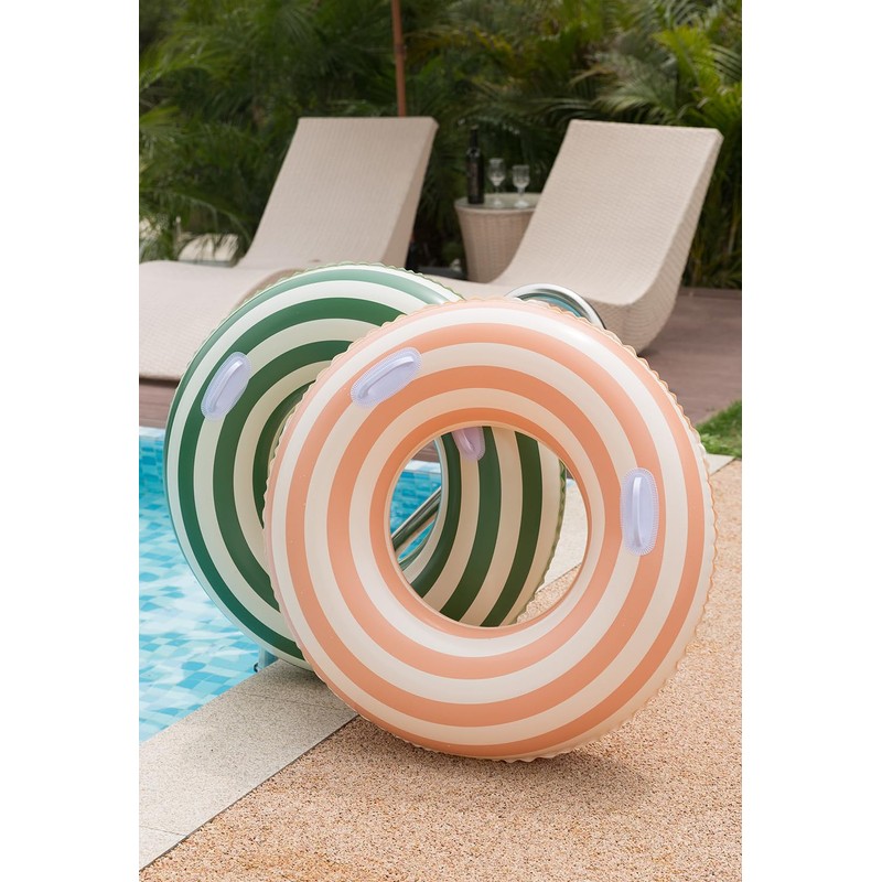 浮き輪 うきわ 大人用 子供用 取って付き スイミング O型 #100#120 ロリポップ柄 フロート