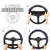 SEANATIVE Purple Camo Hunting Car Steering Wheel Cover Universal Car
