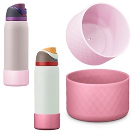 yoelike Silicone Water Bottle Boot for Owala 24 oz 32 oz 40 oz, 2PCS Anti-Slip Protective Sleeve for FreeSip/Twist/Flip, Watter Bottle Accessories, Bottom Bumper Cover, Dishwasher safe, BPA Free