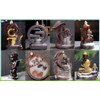 170 Pcs Backflow Incense Cones, 7 Mixed Natural Scents Waterfall