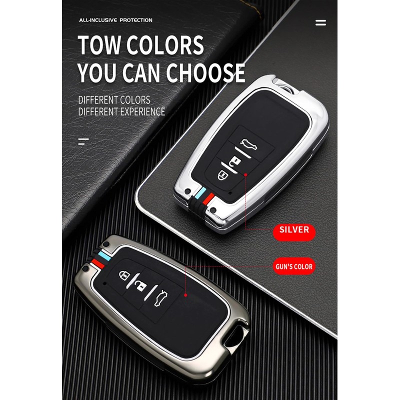 TECART Key Case Cover Fit for Toyota Camry RAV4 Key