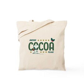 CafePress Snoopy Another Cocoa Please Reusable Natural Beige Canvas Shopping Bag