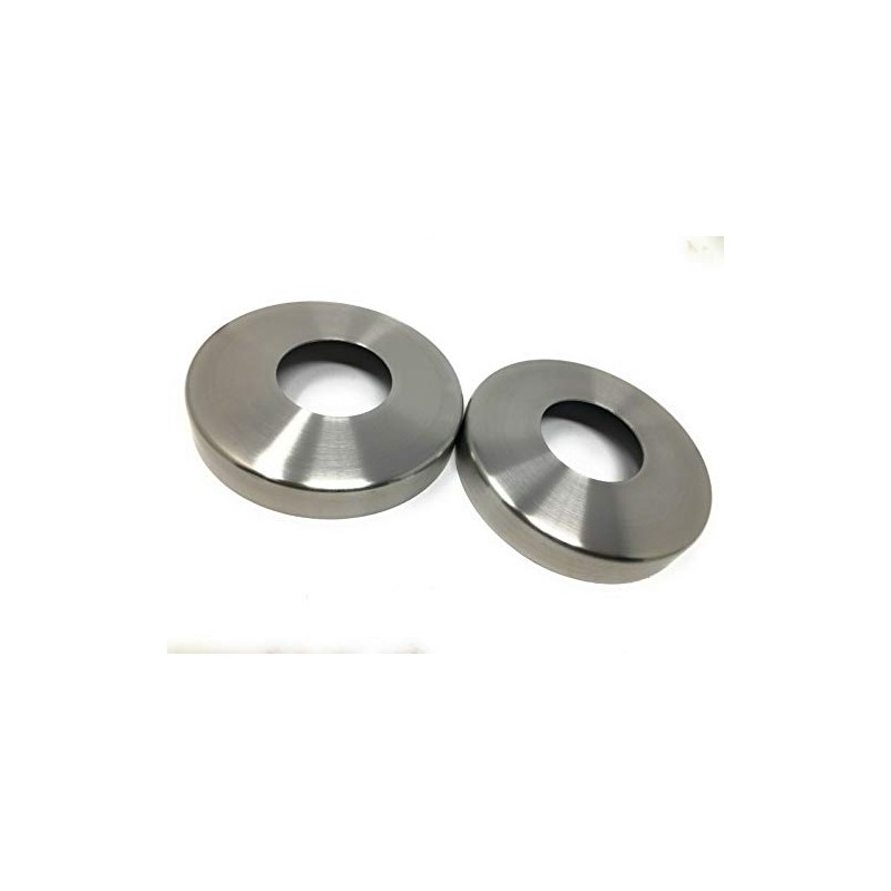 2x Stainless Steel Cover Rosette Railing Tube Diameter 104 x