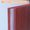 Orghtin T-Shaped Silicone Seal Strip, Clear Door Sealer Weather Stripping,