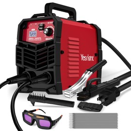 YesRight Mini Stick Welder, 200A Portable Welding Machine with 20PCS Rods & Welding Googles, Small Welder Machine 110V with IGBT Inverter Hot Start for Professionals & DIY Enthusiasts