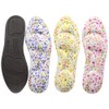 Maidai Women's Deodorizing Insole, Fluffy Insoles, Set of 3 floral