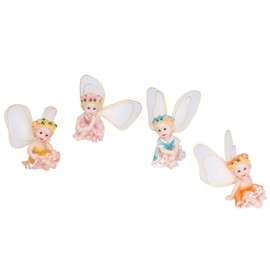 TOPINCN Flower Fairies Figurines Figures Fairy Craft Bonsai Flower Fairy Micro Landscape Statue Decoration Ornament Sculpture Crafts Figurines