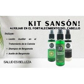 JYE Kit Sansn Auxiliar en el fortalecimiento del Cabello, tratamiento anticada, crecimiento de cabello, barba y bigote. Tratamiento natural anticada  
